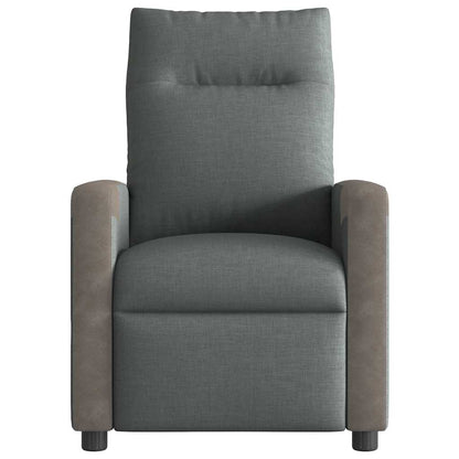Massagesessel Elektrisch Dunkelgrau Stoff