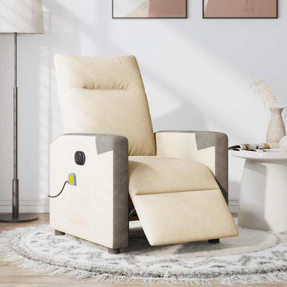 Massagesessel Elektrisch Creme Stoff