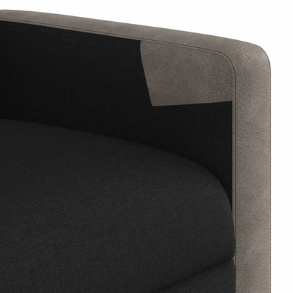 Relaxsessel mit Aufstehhilfe Schwarz Stoff