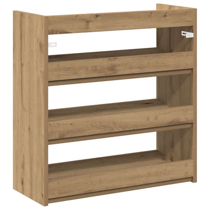 Schuhregal Artisan-Eiche 60x25x62 cm Holzwerkstoff