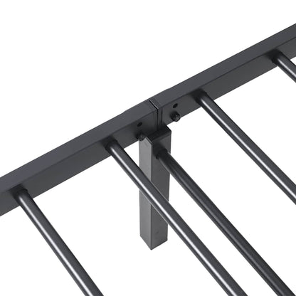 Bettgestell ohne Matratze Klappbar Schwarz 90x190 cm Stahl