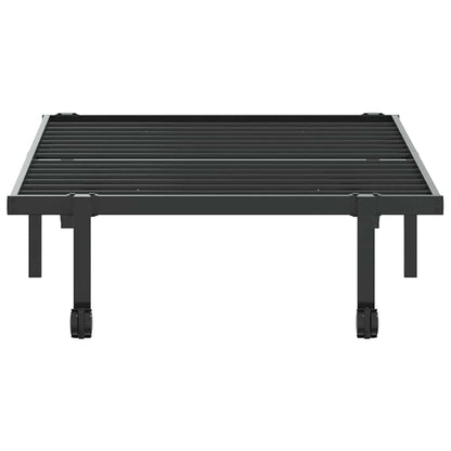 Bettgestell ohne Matratze Klappbar Schwarz 90x200 cm Stahl