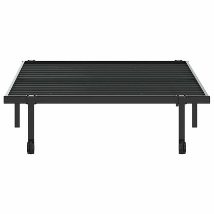 Bettgestell ohne Matratze Klappbar Schwarz 100x200 cm Stahl