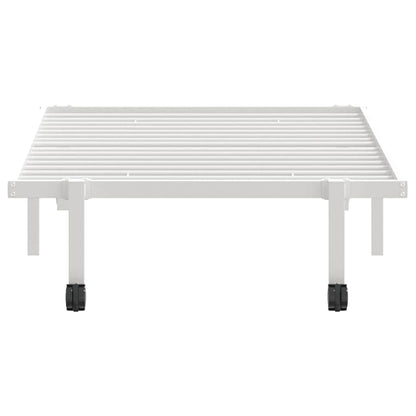 Bettgestell ohne Matratze Klappbar Weiß 90x200 cm Stahl