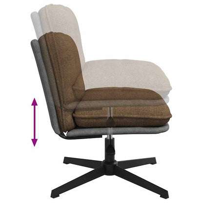 Bürostuhl Drehbar Taupe Stoff