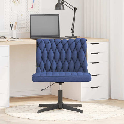 Bürostuhl Drehbar Blau Stoff