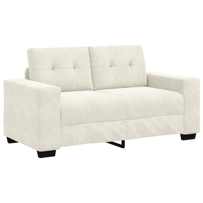 Zweisitzer-Sofa Creme 120 cm Samt