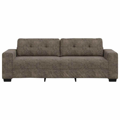 Sofa mit Kissen Dunkelgrau Kunstleder
