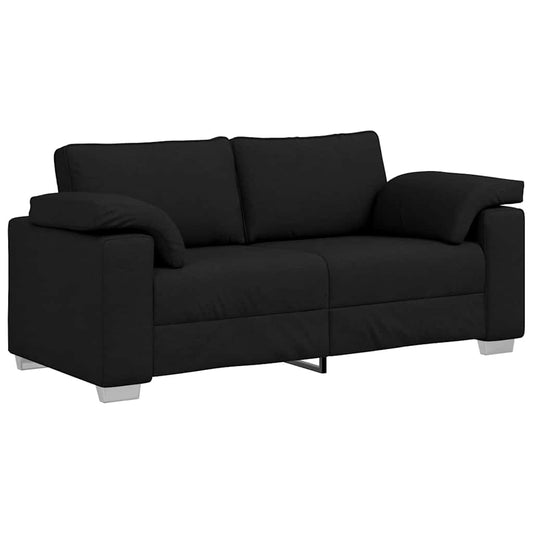 Sofa mit Kissen Schwarz 180 x 77 x 82 cm Stoff