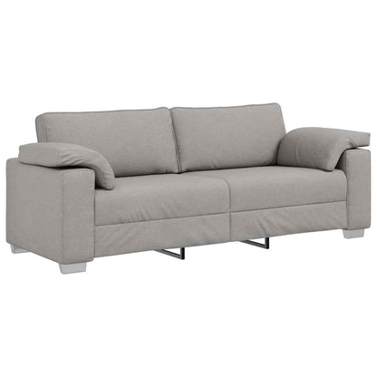 Sofa mit Kissen Wolken-Grau 219 x 77 x 82 cm Stoff
