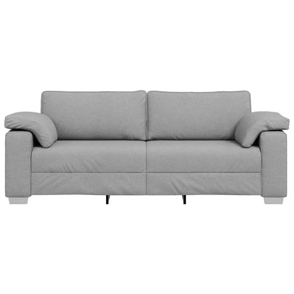 Sofa mit Kissen Wolken-Grau 219 x 77 x 82 cm Stoff