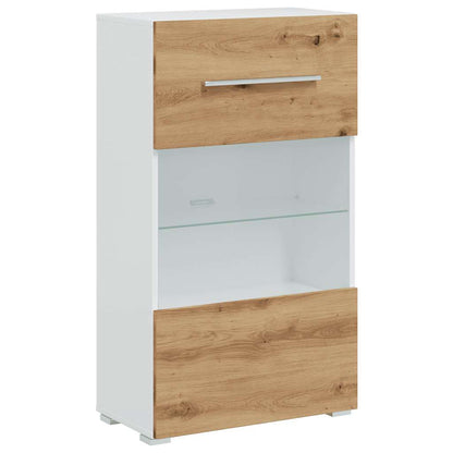 5-tlg. Wohnwand mit LED-Beleuchtung Artisan-Eiche Holzwerkstoff