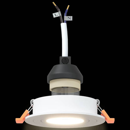 Spotlights mit Scheinwerfern 12 pcs Weiß 9 x 9 x cm Aluminium