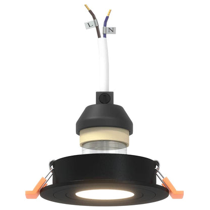 Spotlights 12 pcs Schwarz 9 x 9 x cm Aluminium