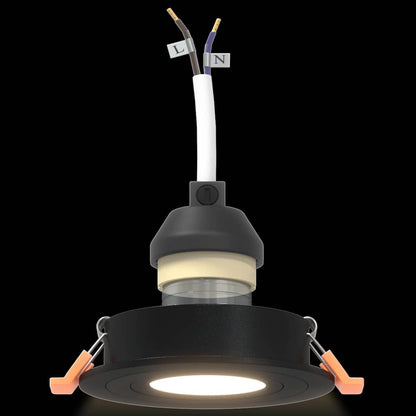 Spotlights 12 pcs Schwarz 9 x 9 x cm Aluminium