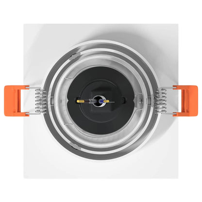 Spotlights mit Scheinwerfern 6 pcs Weiß 9 x 9 x cm Aluminium
