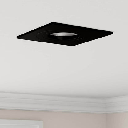 Spotlights mit Scheinwerfern 6 pcs Schwarz 9 x 9 x cm Aluminium