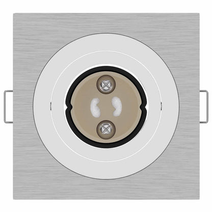 Spotlights mit Scheinwerfern 6 pcs Silber 9 x 9 x cm Aluminium