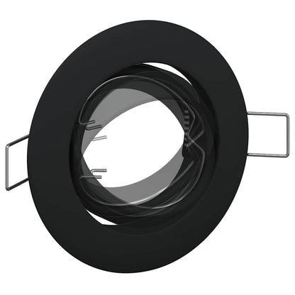 Spotlights mit Scheinwerfern 24 pcs Schwarz 9 x 9 cm Metall