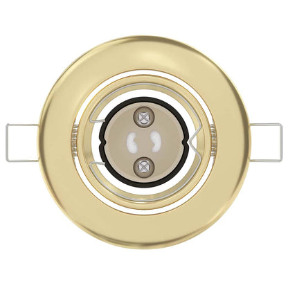 Spotlights mit Scheinwerfern 24 pcs Gold 9 x 9 cm Metall