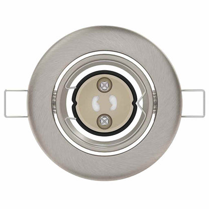 Spotlights mit Scheinwerfern 24 pcs Silber 9 x 9 cm Metall