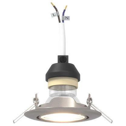 Spotlights mit Scheinwerfern 24 pcs Silber 9 x 9 cm Metall