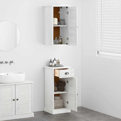 Badezimmermöbel Set 2 pcs Braun und Weiß 37 x 34 x 80 cm