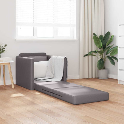 Boden Schlafsofa mit Kissen Grau 74 x 77 x 81 cm Kunstleder