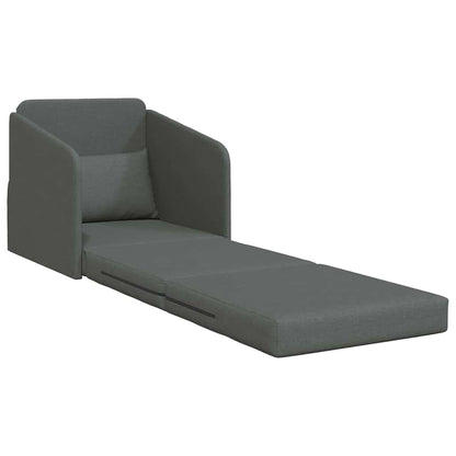 Sofa Bett Dunkelgrau 65 x 80 x 83 cm Stoff