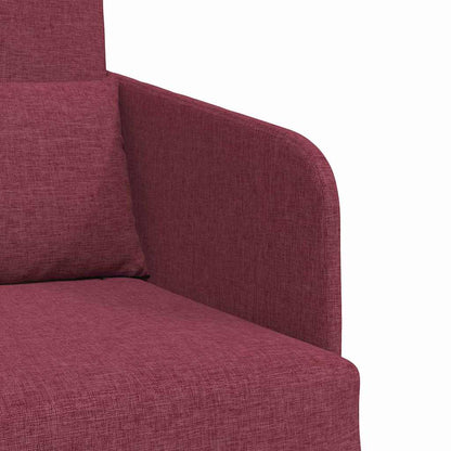 Sofa Bett Weinrot 65 x 80 x 83 cm Stoff