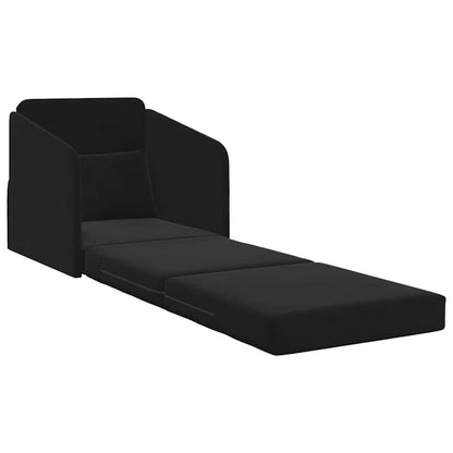 Sofa Bett Schwarz 65 x 80 x 83 cm Samt