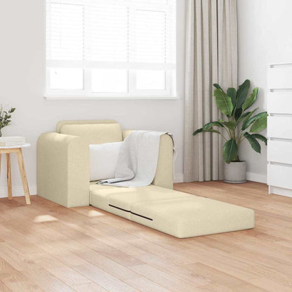 Sofa Bett Creme 98 x 71 x 83 cm Stoff