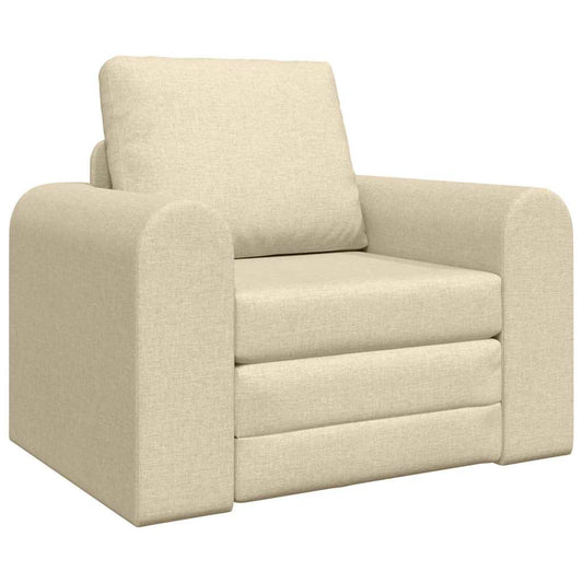 Sofa Bett Creme 98 x 71 x 83 cm Stoff