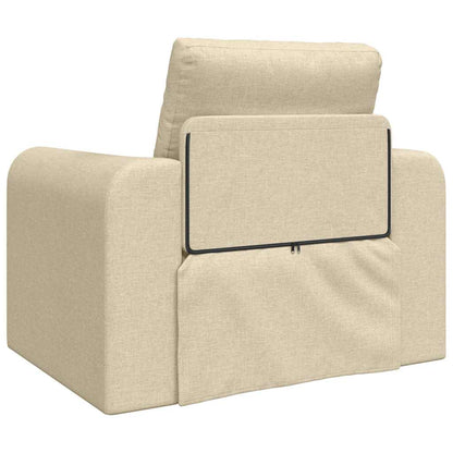 Sofa Bett Creme 98 x 71 x 83 cm Stoff