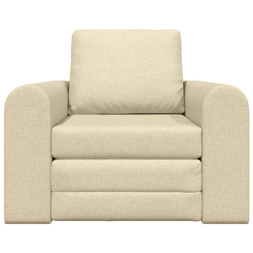 Sofa Bett Creme 98 x 71 x 83 cm Stoff