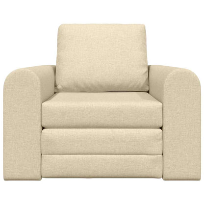 Sofa Bett Creme 98 x 71 x 83 cm Stoff