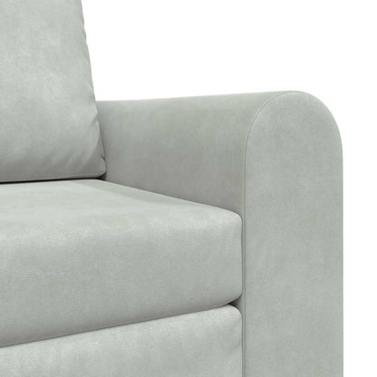 Sofa Bett Hellgrau 98 x 71 x 83 cm Samt