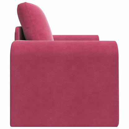 Sofa Bett Weinrot 98 x 71 x 83 cm Samt