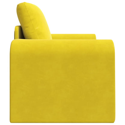 Sofa Bett Gelb 98 x 71 x 83 cm Samt