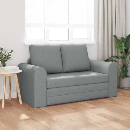 Sofa Bett Hellgrau 148 x 71 x 83 cm Stoff