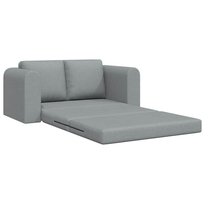 Sofa Bett Hellgrau 148 x 71 x 83 cm Stoff