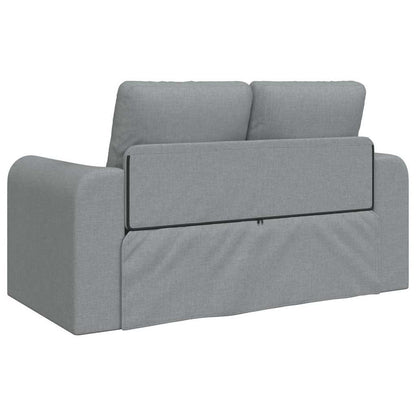 Sofa Bett Hellgrau 148 x 71 x 83 cm Stoff