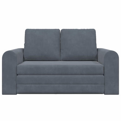 Sofa Bett Dunkelgrau 148 x 71 x 83 cm Samt