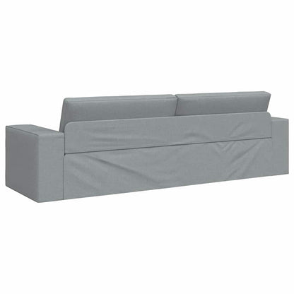 Bodensofa-Bett Hellgrau 245 x 78 x 77 cm Stoff