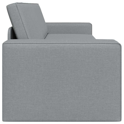 Bodensofa-Bett Hellgrau 245 x 78 x 77 cm Stoff