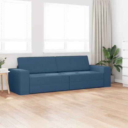 Bodensofa-Bett Marineblau 245 x 78 x 77 cm Stoff