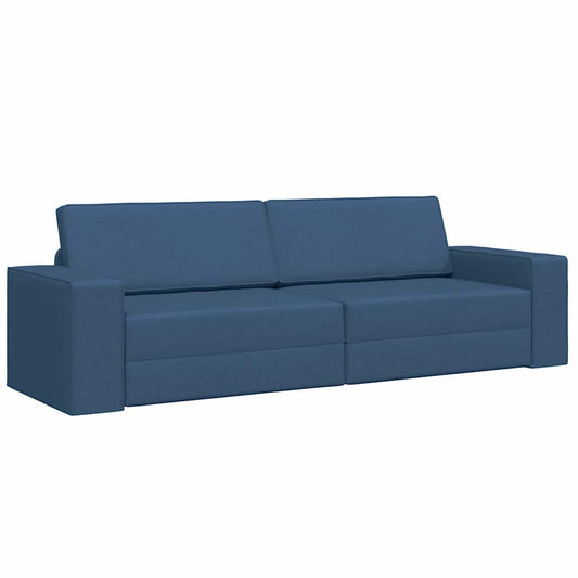 Bodensofa-Bett Marineblau 245 x 78 x 77 cm Stoff