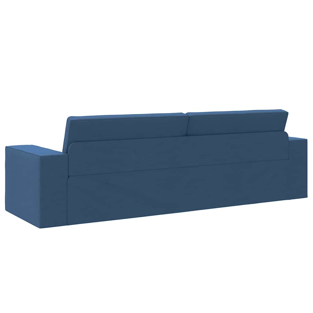 Bodensofa-Bett Marineblau 245 x 78 x 77 cm Stoff