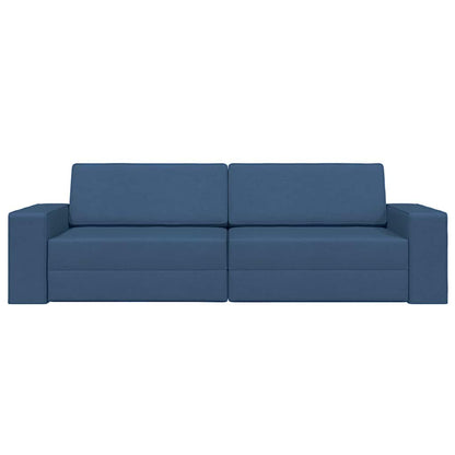 Bodensofa-Bett Marineblau 245 x 78 x 77 cm Stoff