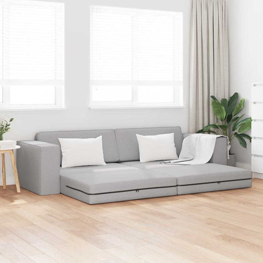 Bodensofa-Bett Wolken-Grau 245 x 78 x 77 cm Stoff